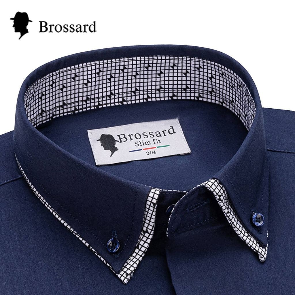 Camisa Social Masculina Elegante - Blusa Manga Longa Slim Fit Luxo Estilosa Não Amassa e Elastano