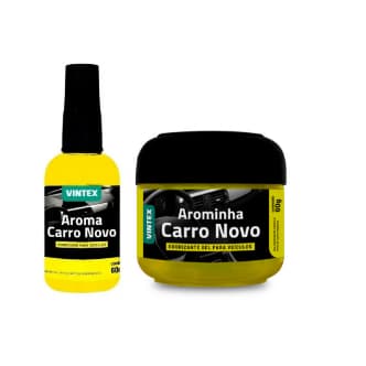 Kit Aroma Carro Novo - Arominha Gel e Aroma Spray Vintex Perfume Duradouro Carro Caminhão Casa