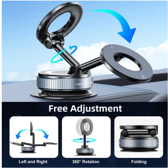 Suporte Magnético De Telefone Rotativo 360  Adequado Para Uso Em Casa E No Carro ° K007,