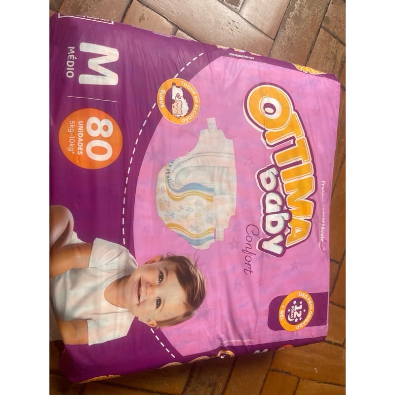 Fralda Ottima Baby Confort M 80 fraldas
