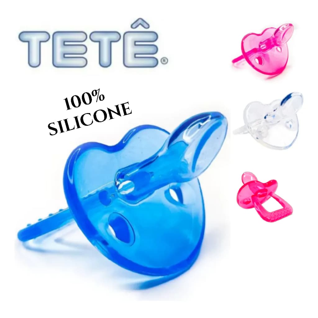 CHUPETA 100% SILICONE TAMANHO 2 BICO ORTODÔNTICO TETÊ