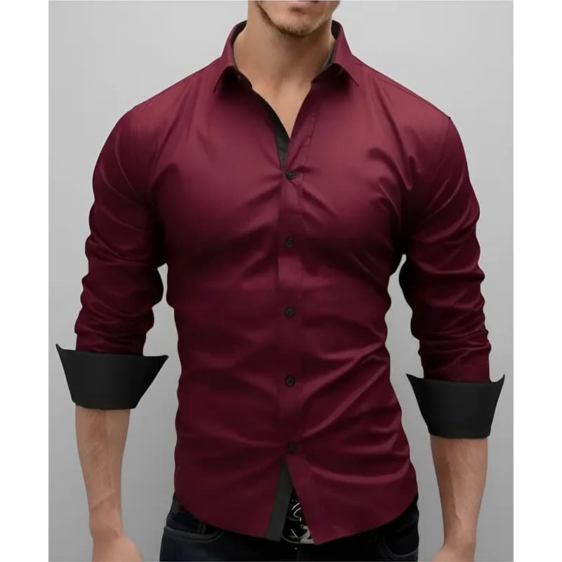Camisa Social com ELASTANO Masculina Slim Fit Luxo PREMIUM Á Pronta Entrega