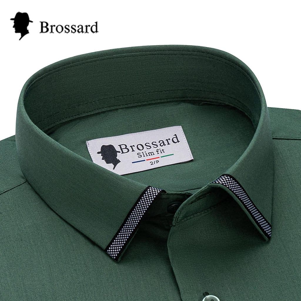 Camisa Social Masculino Slim Não Amassa, Respirável e Elastano - Blusa Manga Longa Moda Elegante