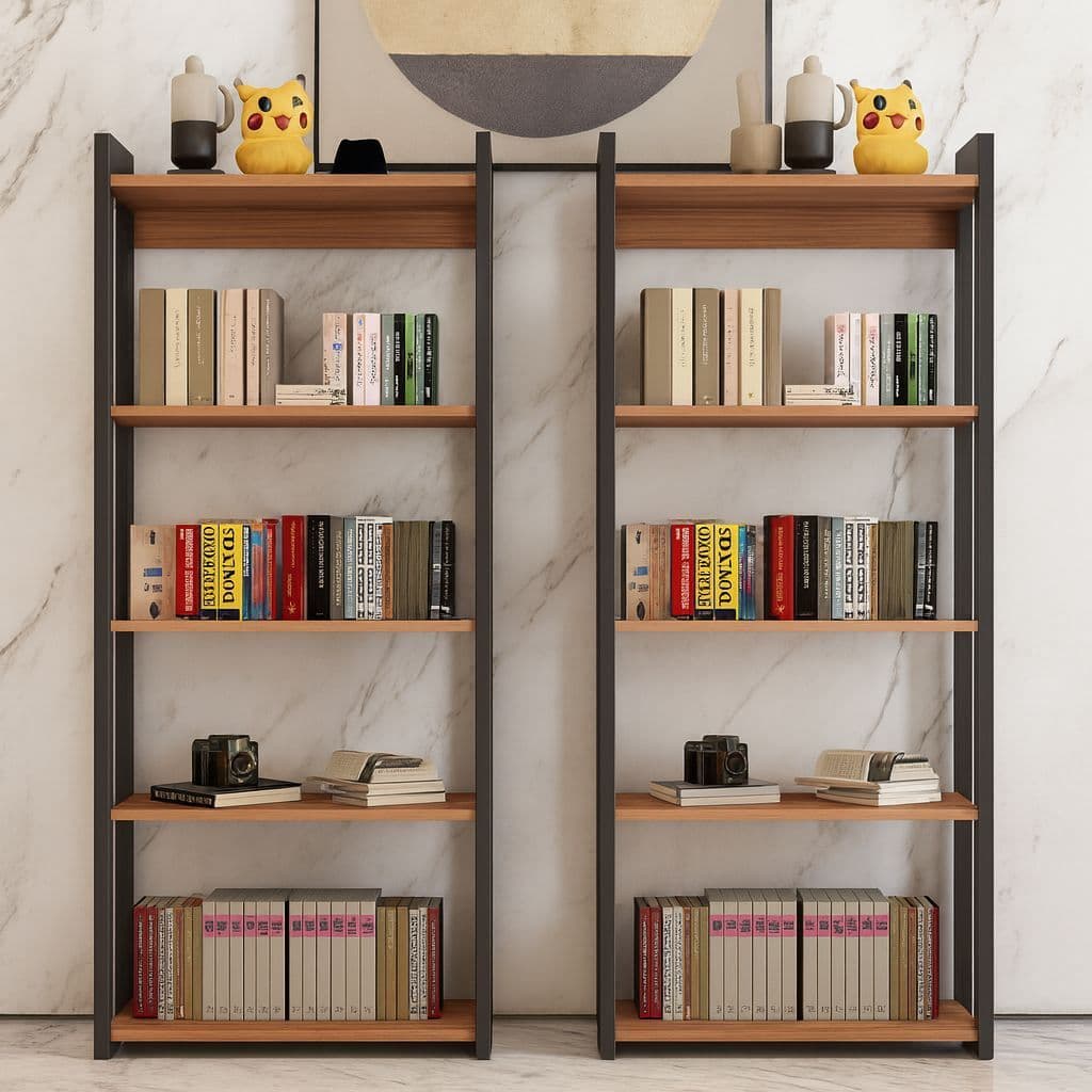 Estante Estilo Industrial Organizador Multiuso 5 Prateleira Para Livros Adega Cozinha Brinquedos