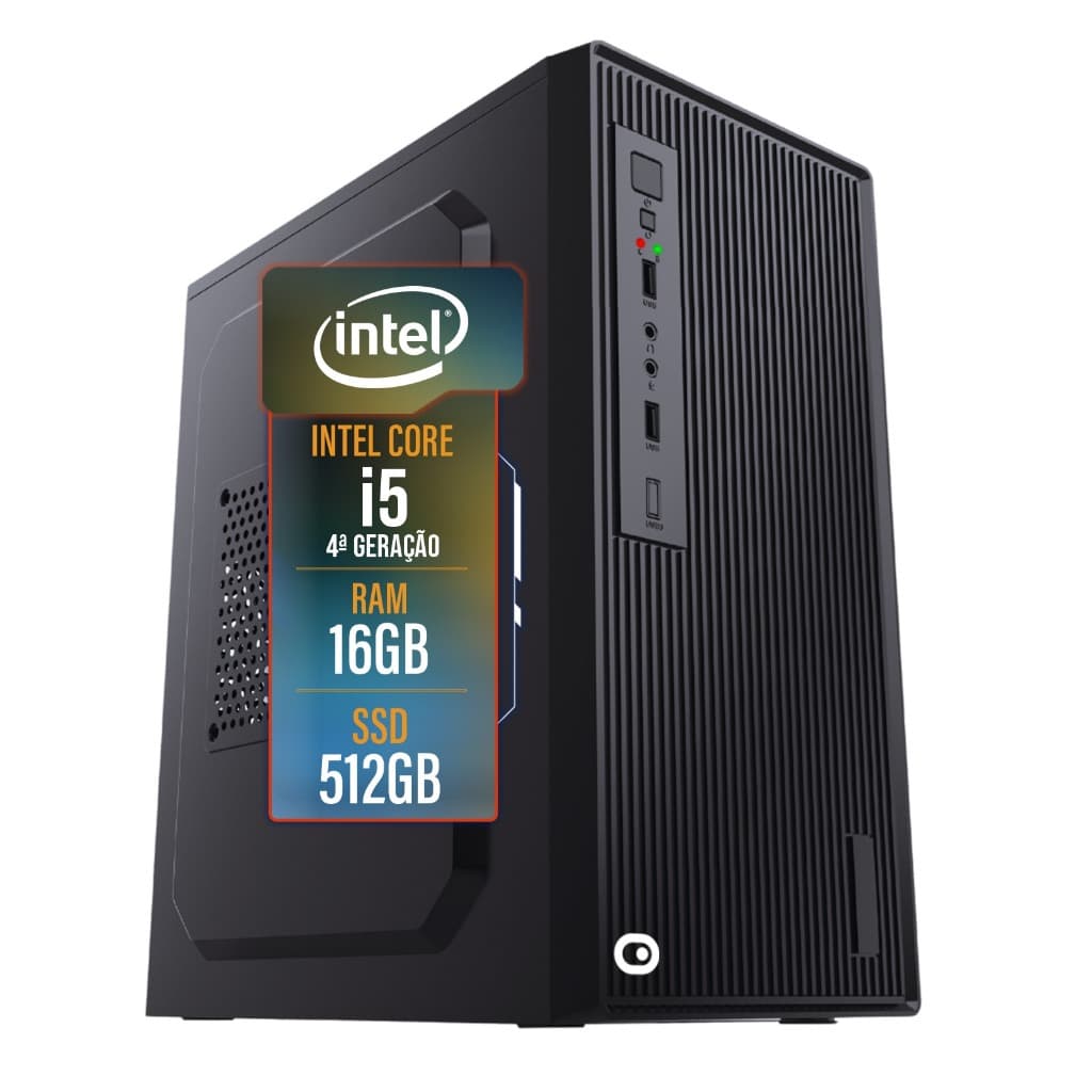 Computador 2Eletro Top Intel Core i5, 16GB RAM, SSD 512GB, HDMI, Bivolt, Áudio HD - CD2E-0105TO