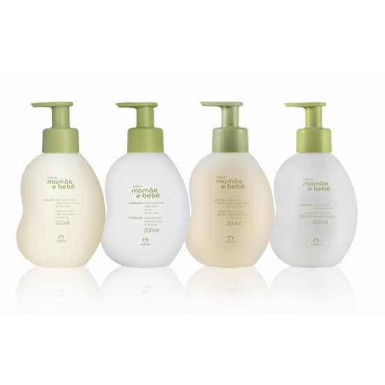 Kit Mamãe e Bebê Shampoo, Condicionador, Sabonete Líquido e Hidratante (4 produtos)
