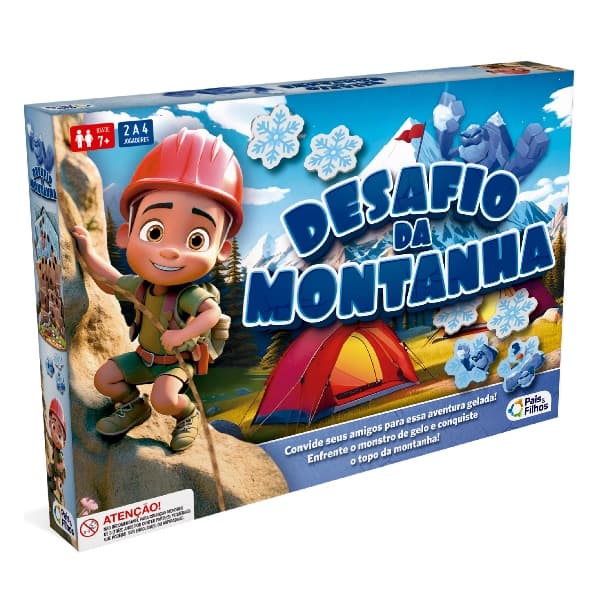 Jogo Desafio Da Montanha Alpinista Brincando em Família Com Tabuleiro Pais E Filhos Infantil