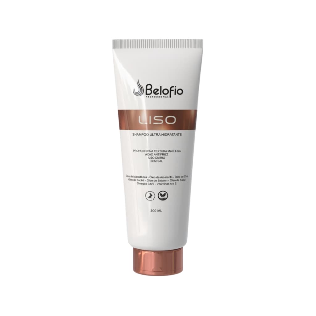 Belofio Shampoo Ultra Hidratante Liso Lacrador 300ml