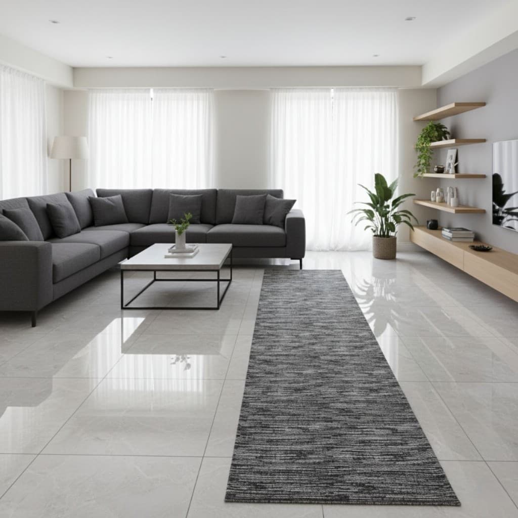 Passadeira Antiderrapante 45x140cm Tapete de Cozinha Sala Corredor Linha Premium Antiderrapante
