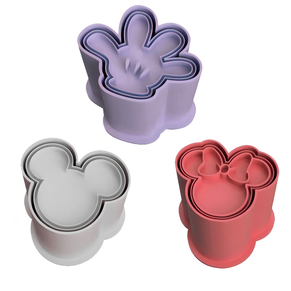 Ejetor Modelador Para Doces DISNEY MICKEY MINNIE Brigadeiros Docinhos Massa Biscuit Biscoito Resistente Massinha Modelar