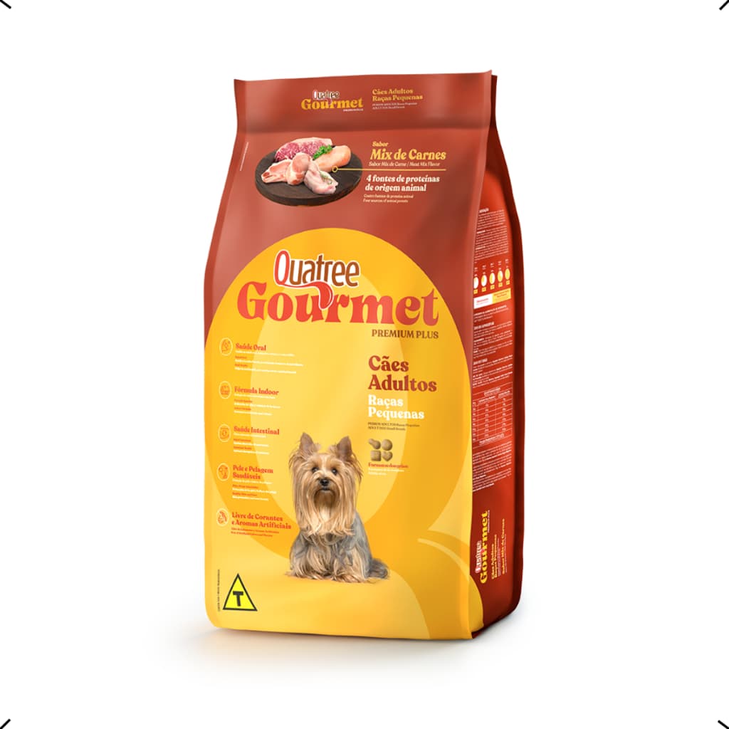 RAÇÃO QUATREE GOURMET ADULTO RAÇA PEQUENA 20KG