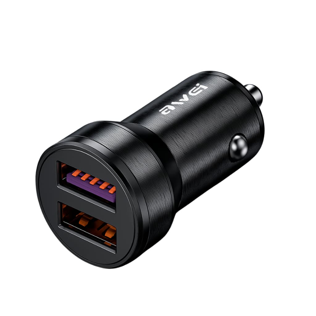 Carregador Veicular Awei C-856 36w Carga Rápida 2 Terminais