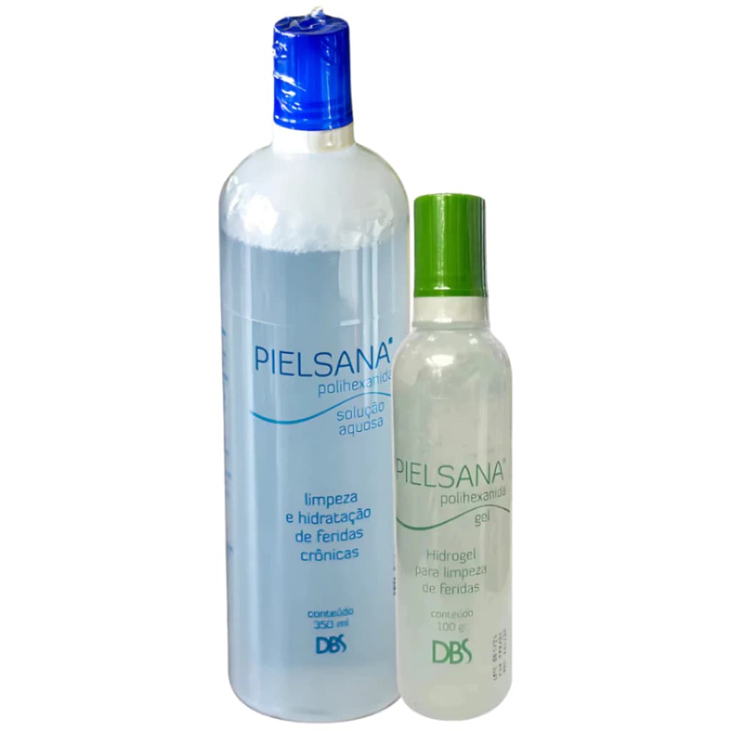 Kit Pielsana Polihexanida Hidrogel 100g + Polihexanida Solução Aquosa 350ml (1) Dbs