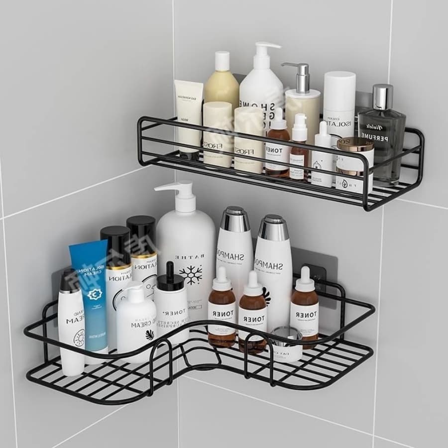 Suporte de Banheiro Porta Shampoo Organizadores De Metal Rack De Parede Cozinha