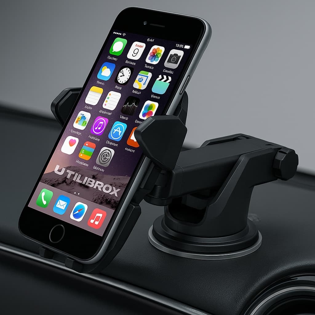 Suporte Veicular Para Carro Celular 360° Giratório Universal Com Ventosa Presilha Ar Multifuncional