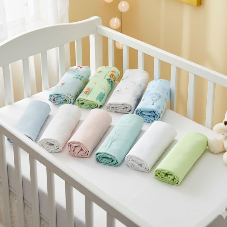 Mais Vendido Kit Enxoval 2 Manta Cueiro Liso e Estampado Flanelado Para Bebê Infantil Macio Aconchegante