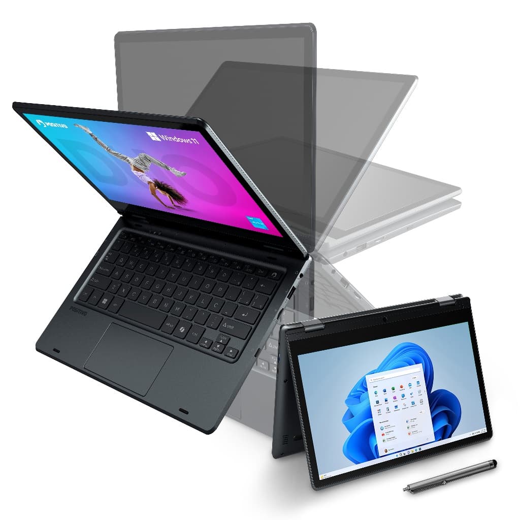 Notebook 2 em 1 Positivo Duo Intel Celeron N4500 4GB 128GB W11 Home 11" HD IPS com caneta - Cinza