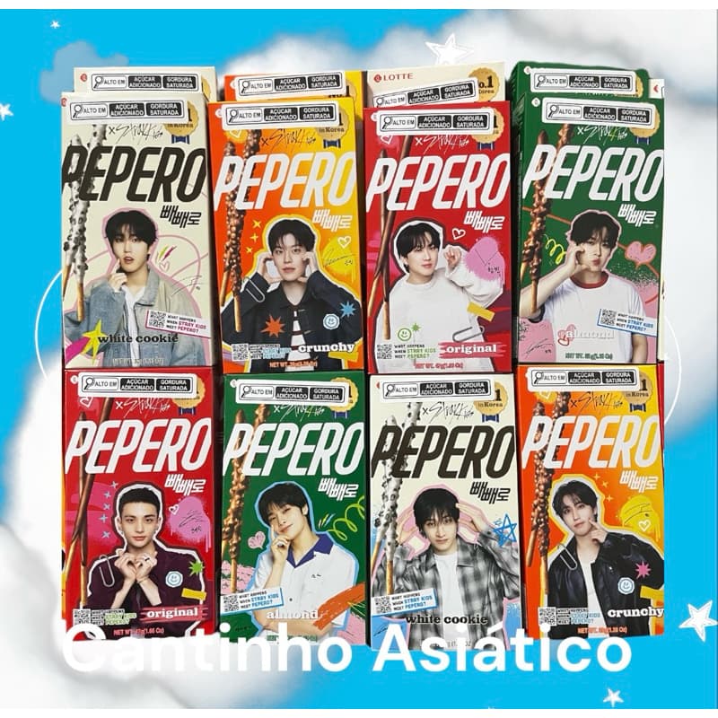 Pepero STRAY KIDS Palitos Coberto Chocolate Doce Importado