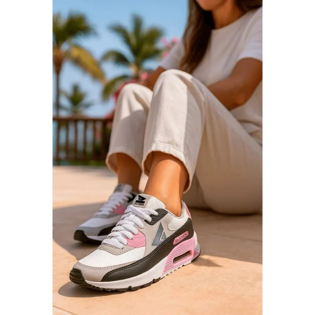 Tenis Feminino Esportivo Para Treino Academia Ortopédico Walk Casual Promoção