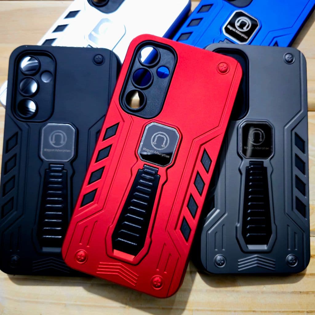 Capa capinha anti impacto silicone com Suporte para Samsung A17 / Capa para Samsung A07  - Magnético