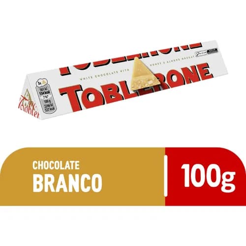 Chocolate Suiço Toblerone White Branco 100g Importado Suiça