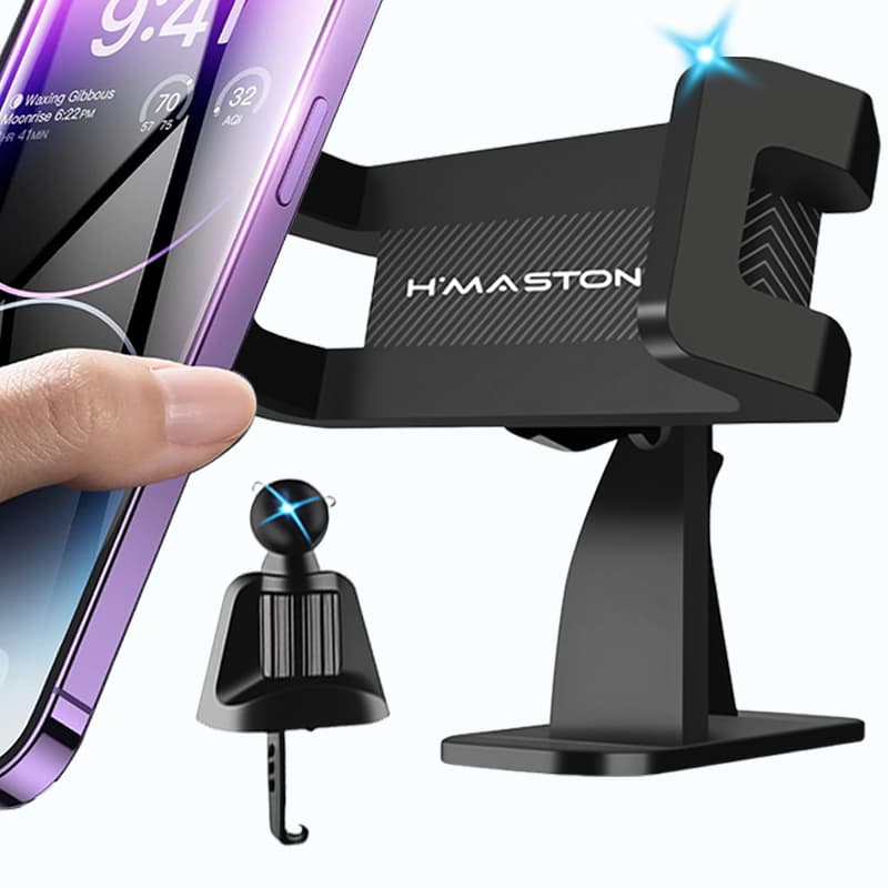 Suporte Veicular Universal para Celular 2 em 1 Para Carro Universal Saída De Ar e Painel à prova de choque