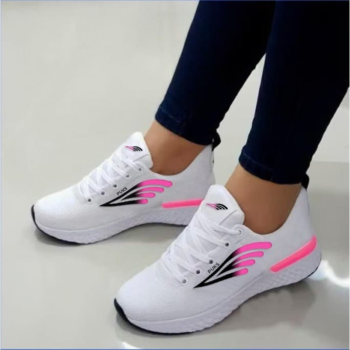 Tenis Feminino Lançamento Para Academia Caminhada Trabalho Laser Casual