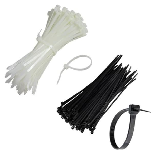🔥 [KIT COMPLETO] Abraçadeira Nylon - Branca e Preta - Rolafuso - Organização Profissional
