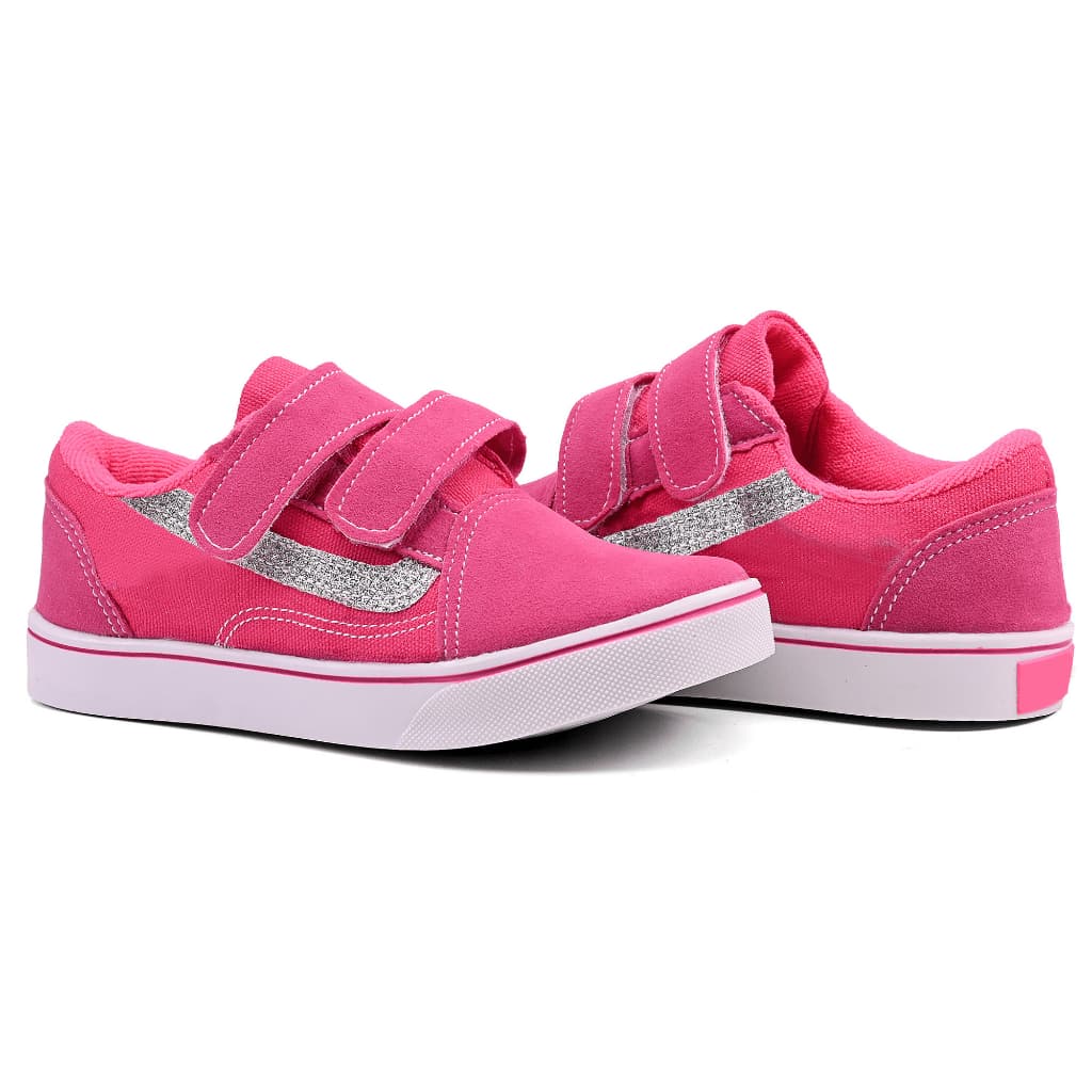 Tênis Feminino Infantil Princesas Velcro Premium Confortável