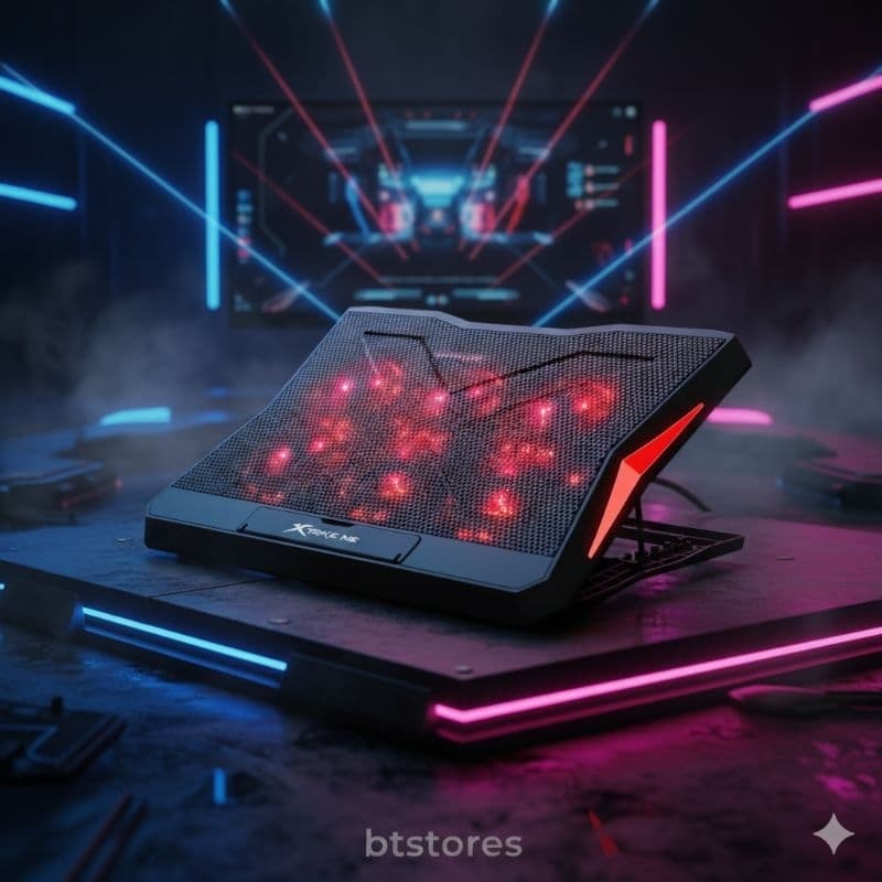 Base Refrigerada Gamer Xtrike-ME com 6 Ventoinhas | Suporte Ergonômico Potente p/ Notebook