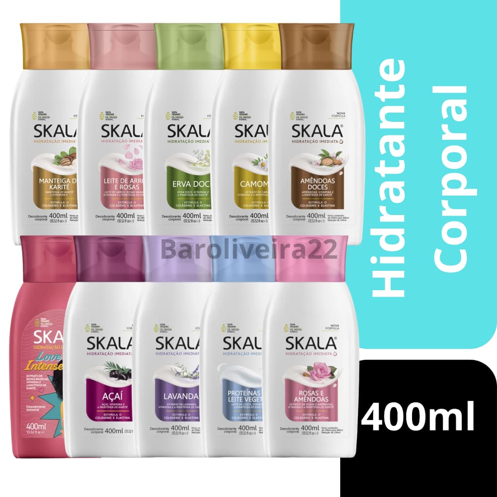 Creme Hidratante Desodorante Corporal Skala 400ml
