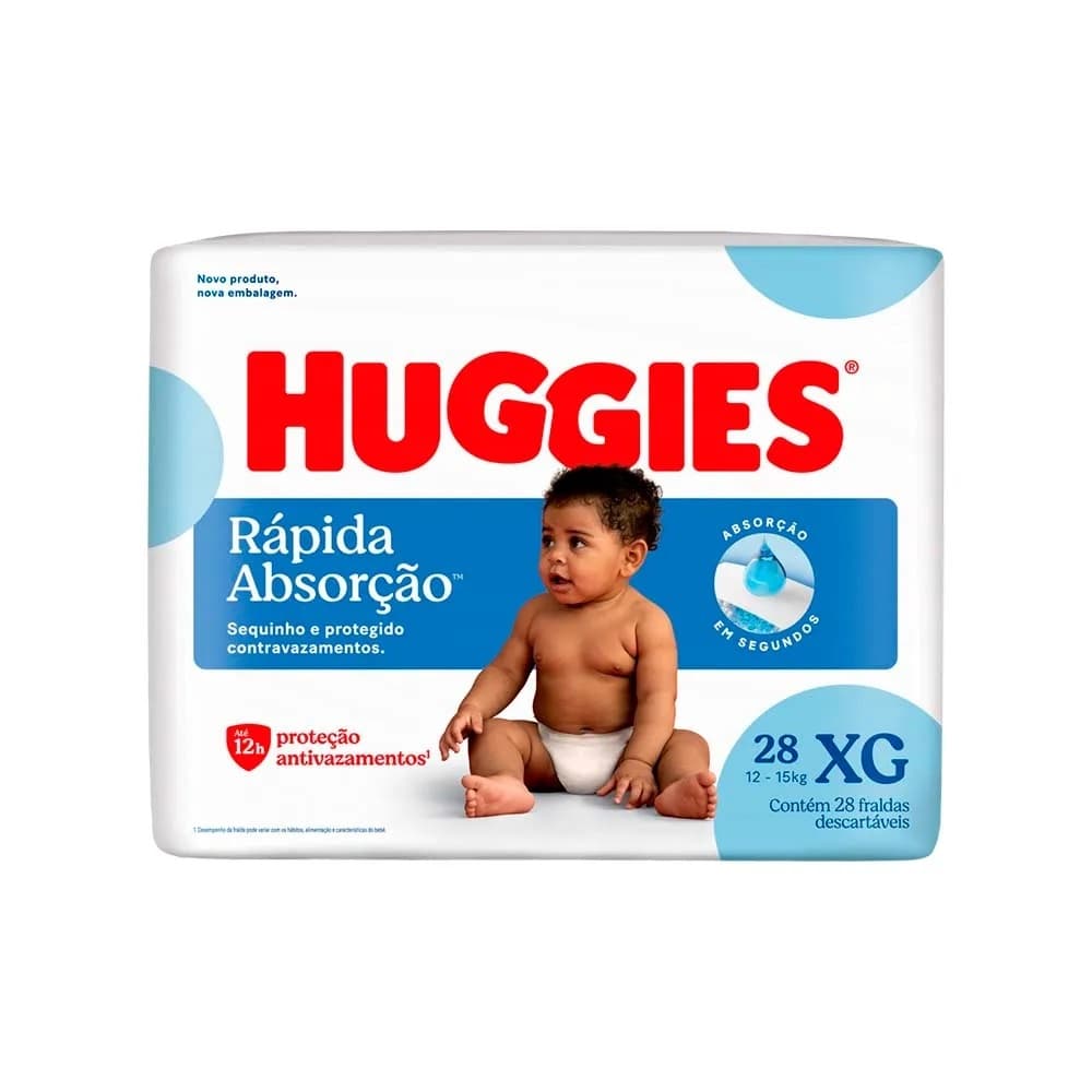 Fralda Huggies Tripla Proteção XG 28 unidades