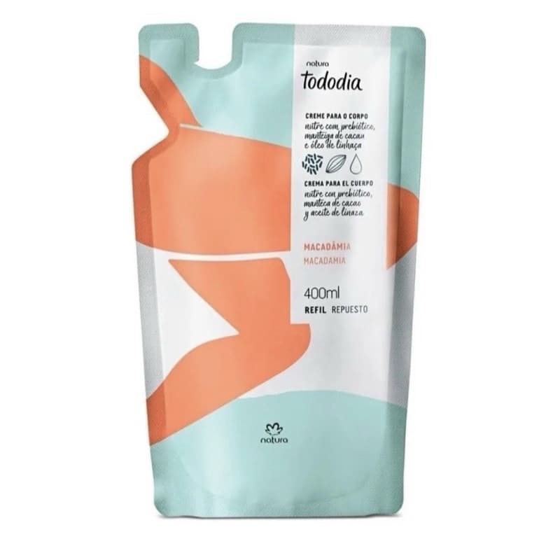 Todo dia refil hidratante corporal macadâmia 400ml