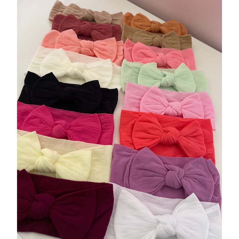 kit 10 laços bebê menina tipo turbante,meia de seda premium ,molinho não aperta a cabecinha, enxoval maternidade