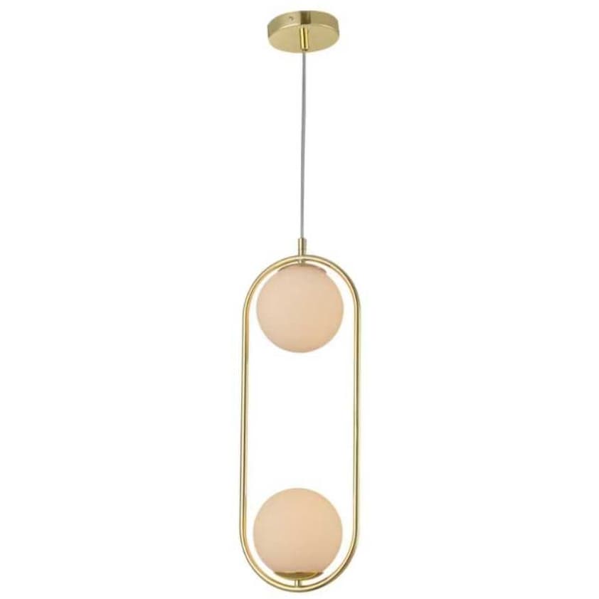 Pendente Luminária Led  Moderno Oval Ring Duo -Iluminação - Decoração - Fonte do Led