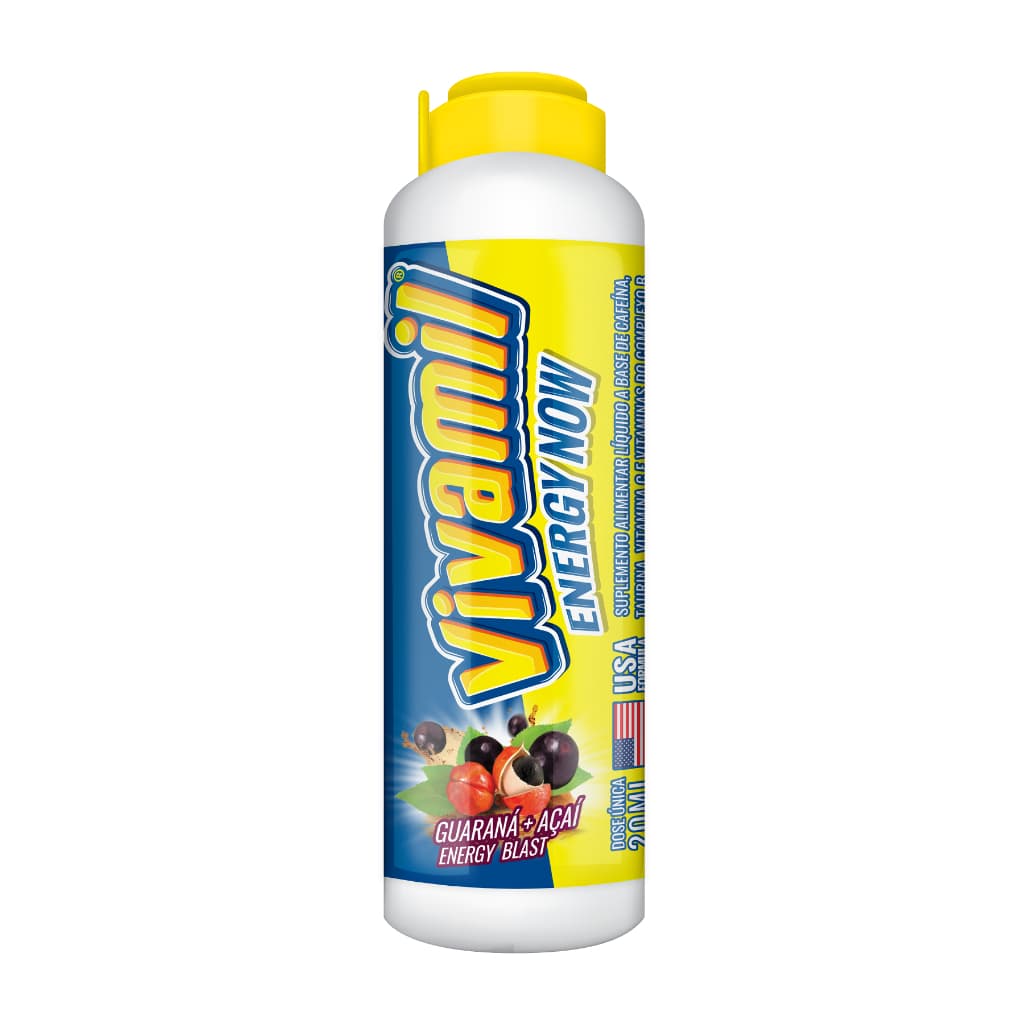 Kit 6 Vivamil Flaconete 20ml Guaraná e Açaí Energético