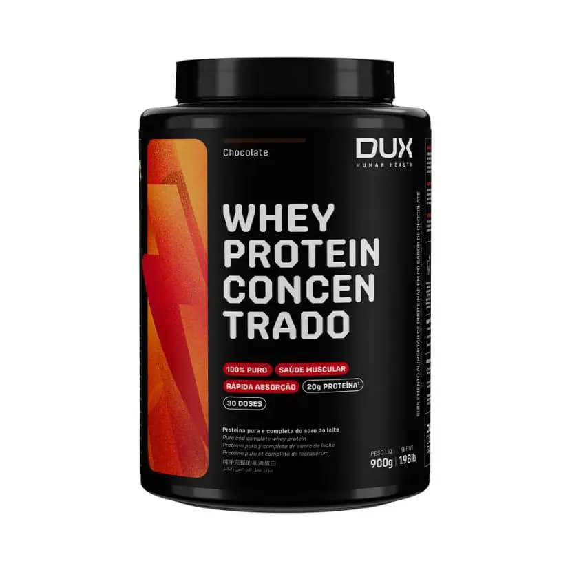 Whey Protein Concentrado - Pote 900g - Chocolate