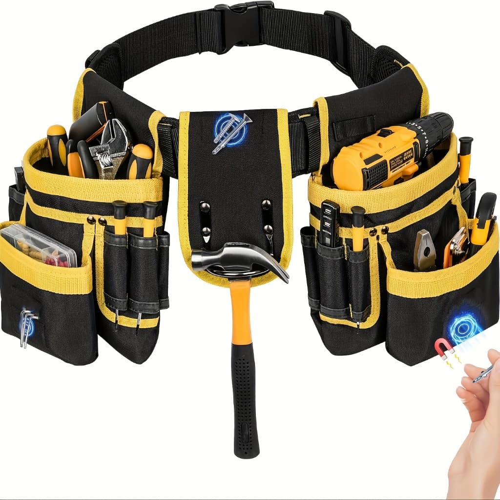 Bolsa De Ferramentas Para Eletricista, Bolso Multifuncional De Nylon De Reparo De Cinto