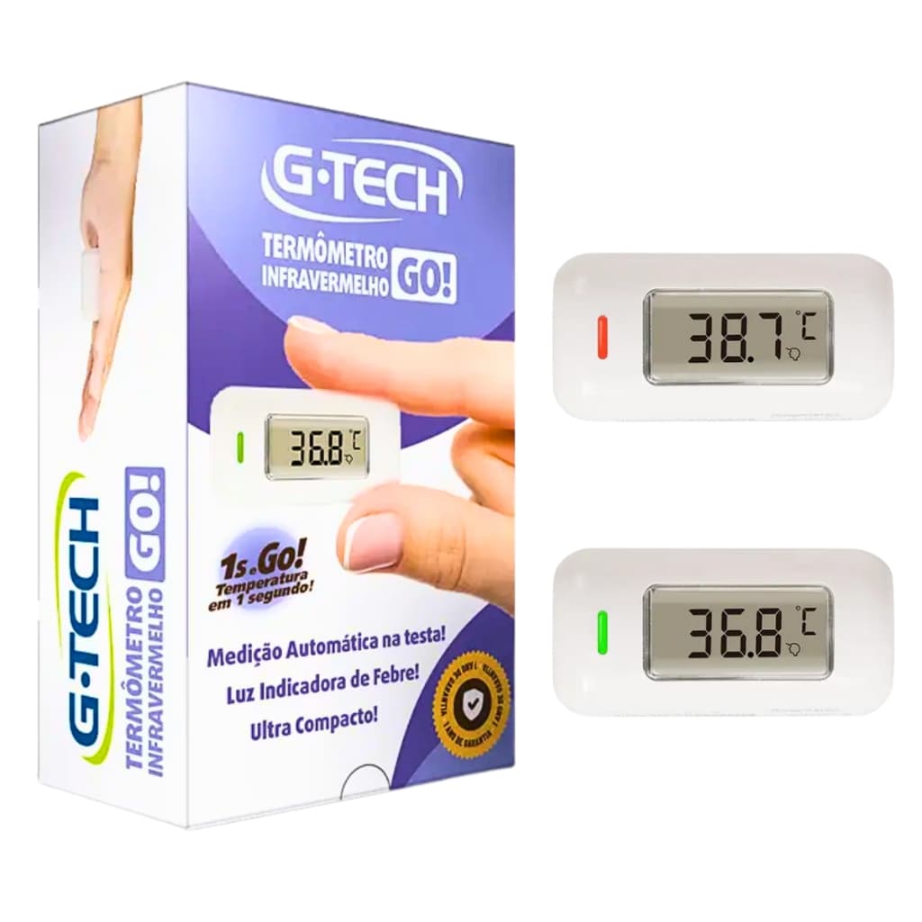 Termômetro Digital Infravermelho de Testa Portátil Medidor Corporal - G-Tech Go THGTGO