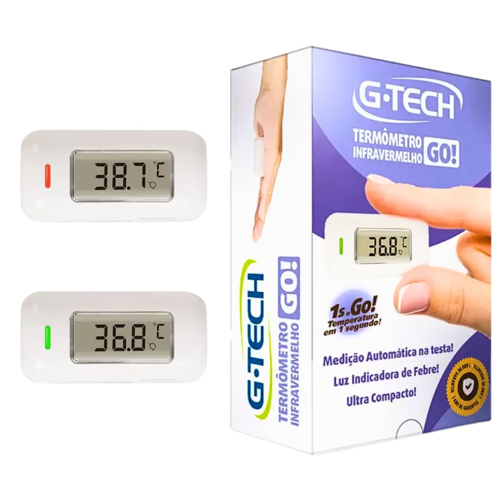 Termômetro Medidor de Temperatura Corporal Infravermelho Digital Portátil - G-Tech Go THGTGO