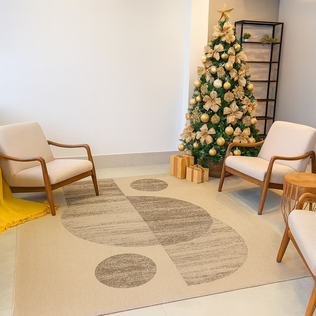 Tapete Nascente para Sala Quarto Eco Nature e Antiderrapante em Vários Tamanhos Luxuoso Moderno