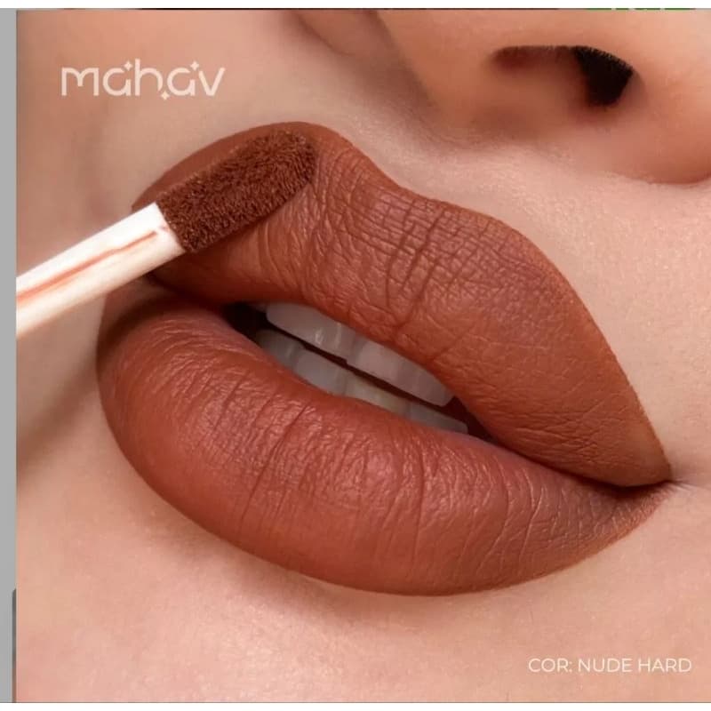 Batom Líquido Matte Mahav Cor Nude Hard
