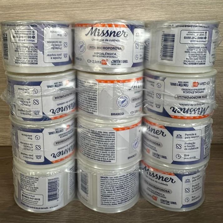 Micropore 2,5cm X 10m - Kit C/6 Unidades Branco Adpele ENVIO IMEDIATO