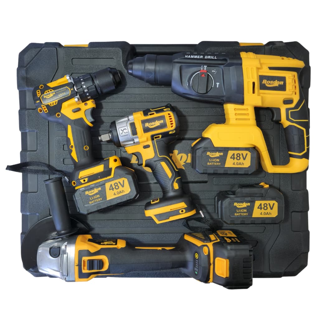Kit com 4 Ferramentas 48V Completo Profissional