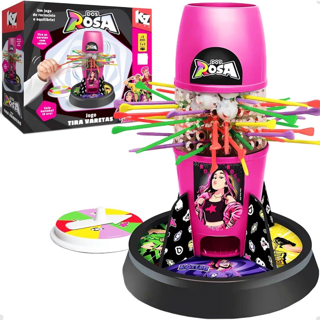 Jogo Tira Varetas Dos Rosa Emilly Vick brinquedo Original Brinquedo Educativo para Amigos Família