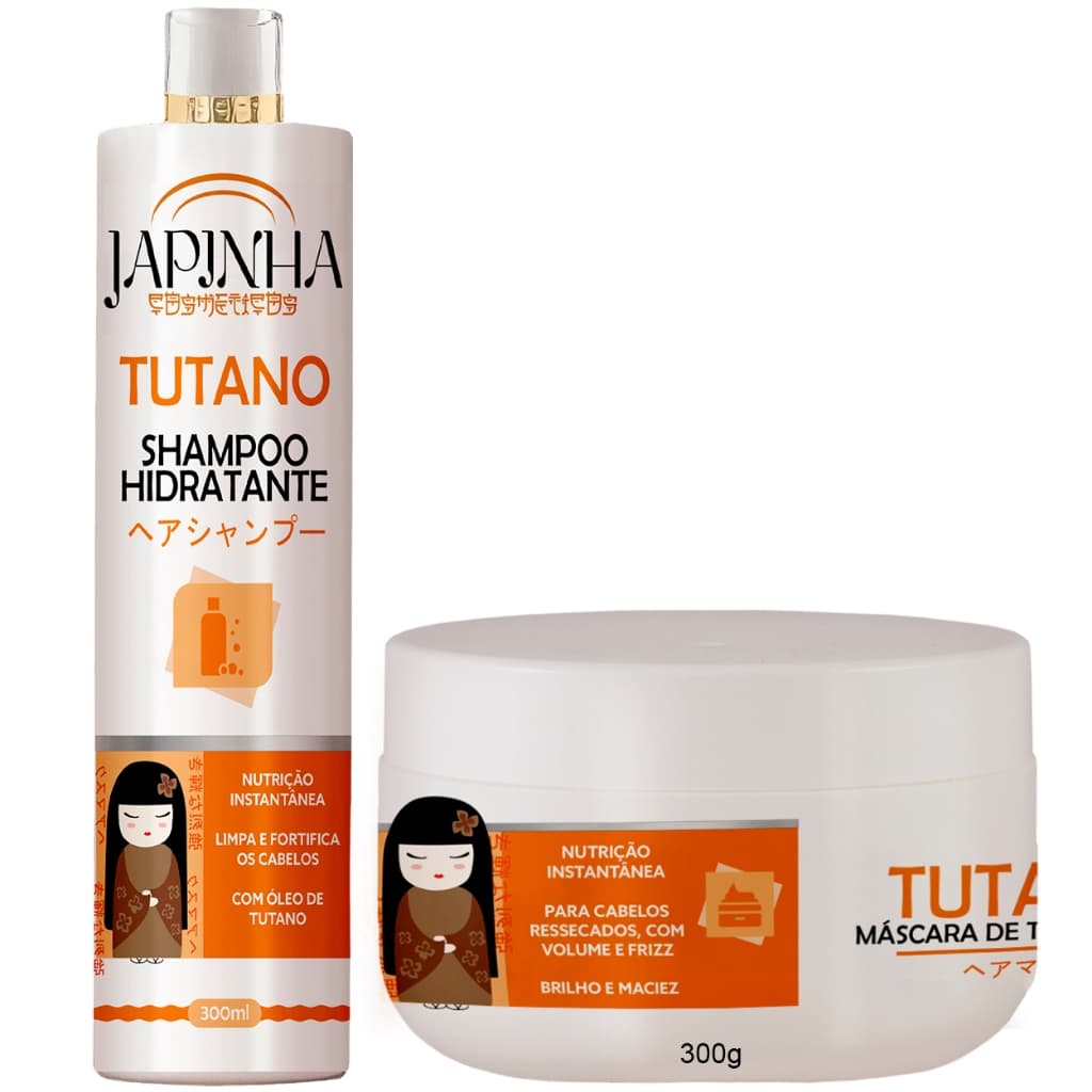 Kit Shampoo + Máscara de Tutano Hidratante | Crescimento Saudável e Fios Mais Resistentes | Japinha ⛩️