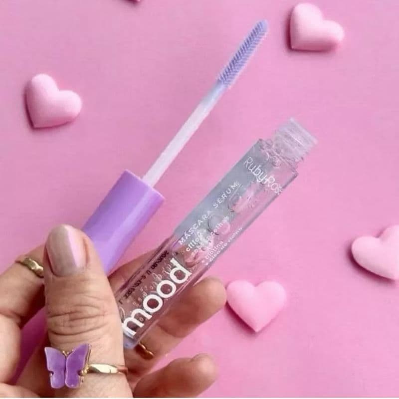Máscara de Cílios e Sobrancelhas Sérum Efeito Natural e Hidratante Feels Mood Ruby Rose 3.8ml