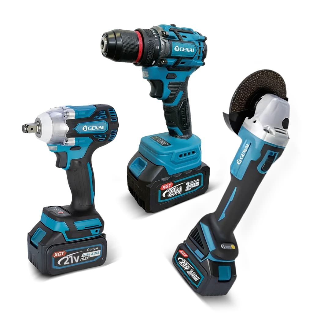 Brushless 21V Ferramentas Multifunções 3 Em 1 Bateria Parafusadeira Chave Pneumatica Esmerilhadeira