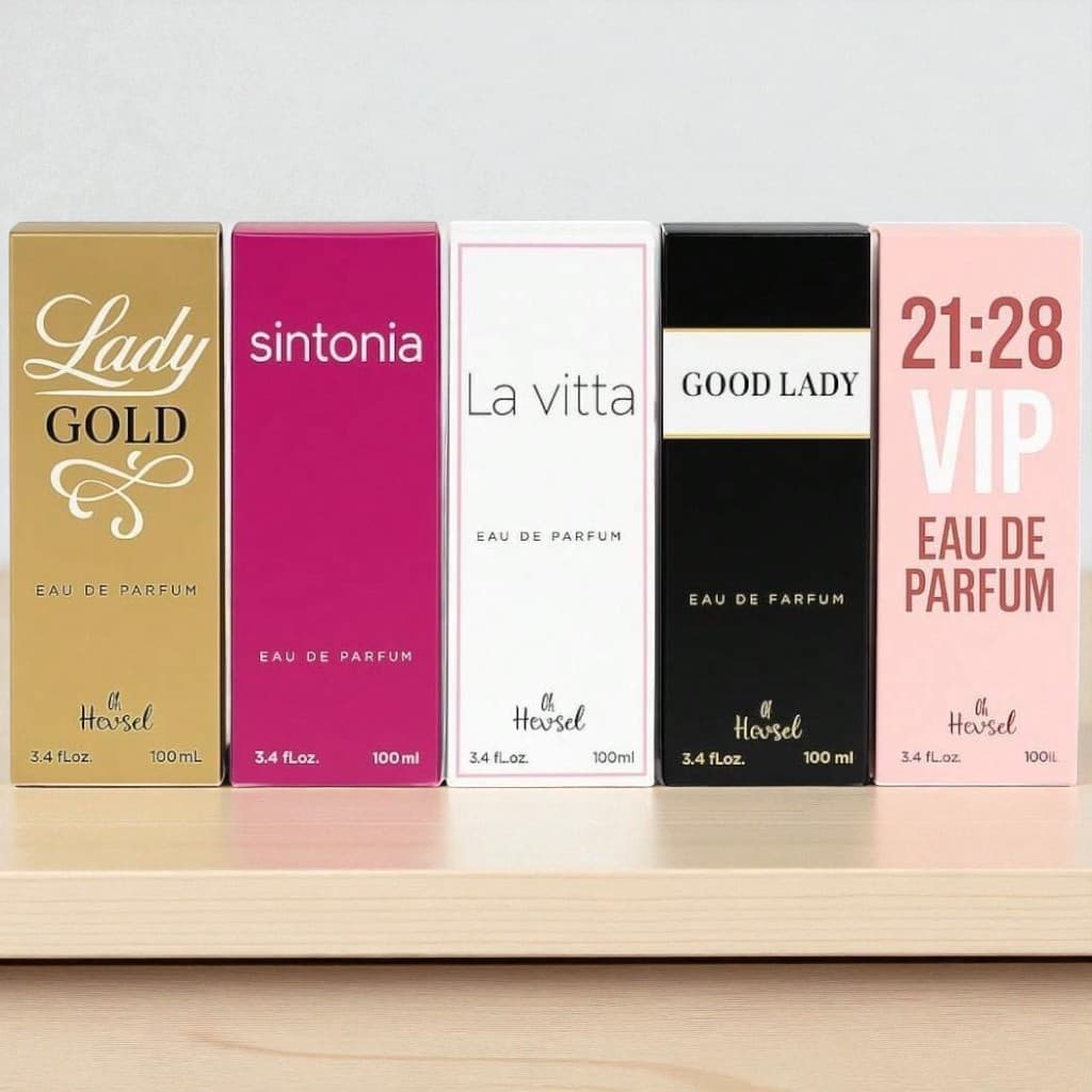 Kit Perfumes Femininos 100ml | Alta Fixação | Fragrâncias Inspiradas em Perfumes Importados de Luxo