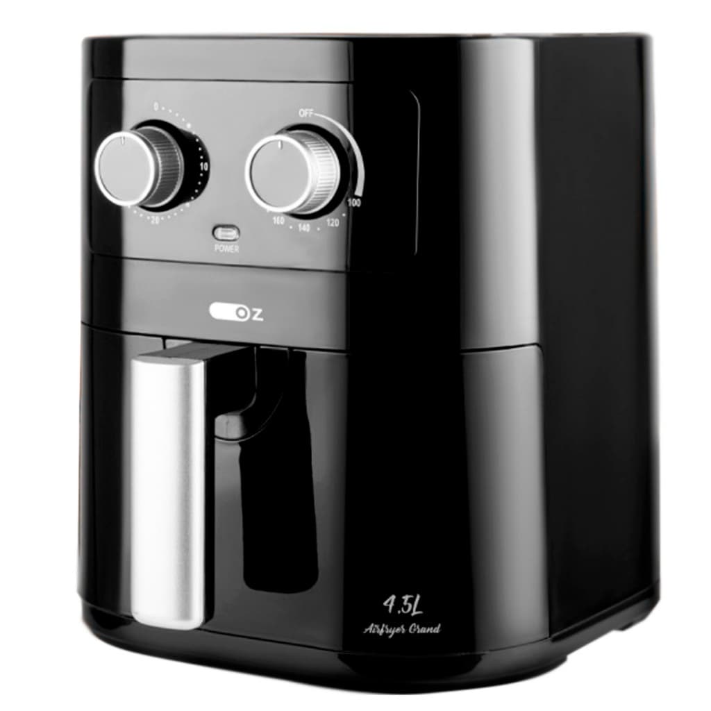 Fritadeira Sem Óleo Elétrica Air Fryer  4,5L - 1500w Preto Oz